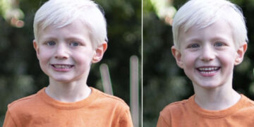 Papà condivide il modo esilarante in cui fa sorridere i bambini per una foto