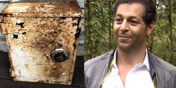 Un uomo ha trovato una cassaforte in giardino piena di soldi, oro e diamanti