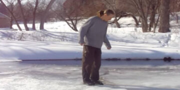 salvataggio nel ghiaccio