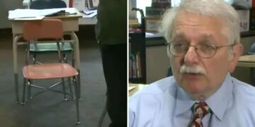 Insegnante lascia 1 sedia vuota in classe per ben 52 anni