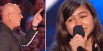 Simon sente la ragazzina 11enne esibirsi e dice "questo non è mai successo prima"