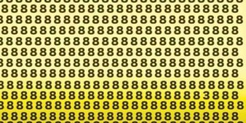 Test: solo le persone con abilità eccezionali possono vedere il numero tre in un mare di otto in sei secondi