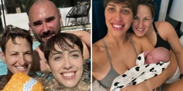 La donna ha avuto un figlio con la fidanzata grazie alla donazione di sperma dell’ex marito. vivono tutti insieme